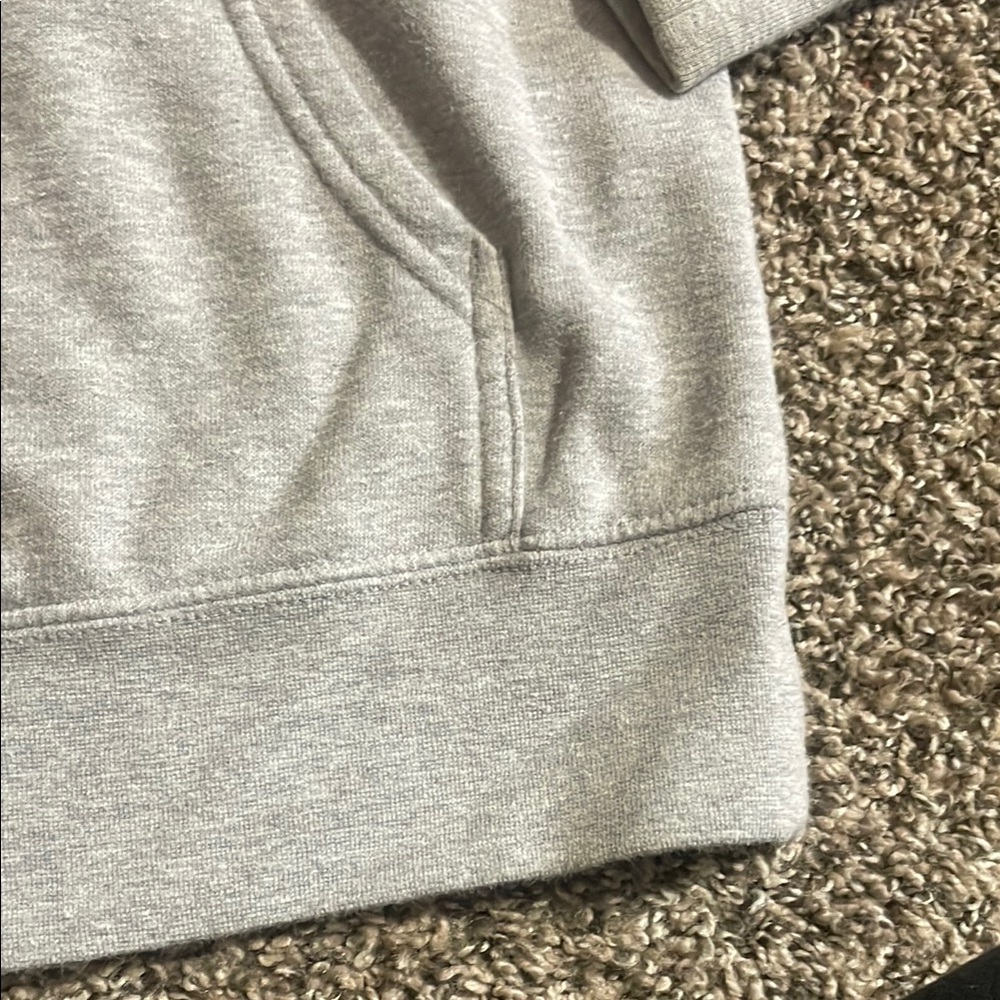 The North Face Gray Hoodie with Pink Logo - Picture 2 of 6